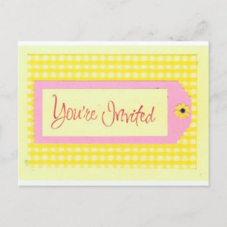 Du har bjudits in till vykort