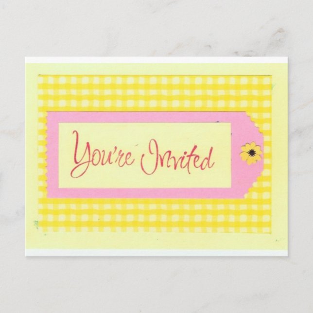 Du har bjudits in till vykort (Framsida)