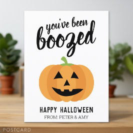 Du har blivit bogen - Pumpkin Halloween fest Vykort