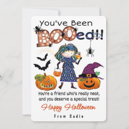 Du har blivit ”BOOad”-Personligt Halloween-kort Inbjudningar
