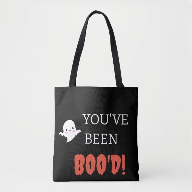 Du har blivit boo'ad söt Halloween Tygkasse (Framsida)