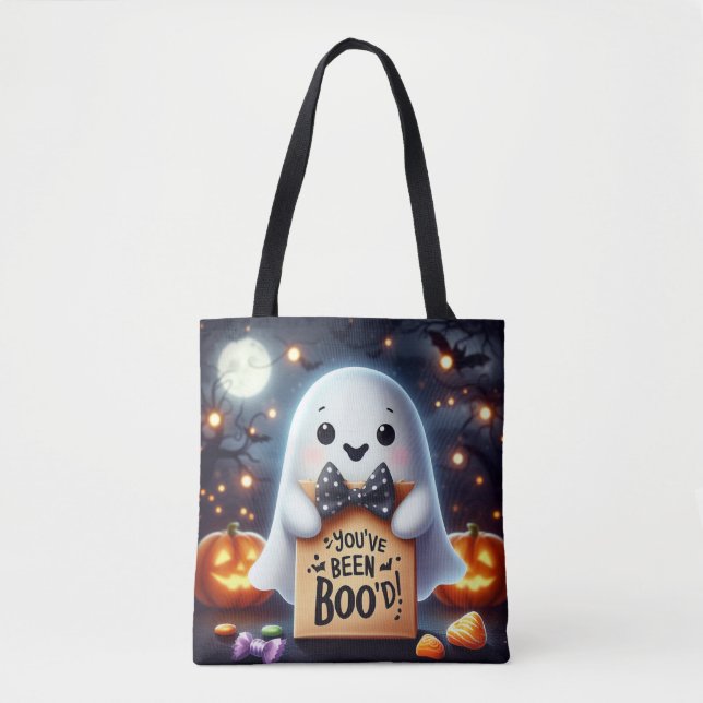 Du har blivit boo'ad söt Halloween  Tygkasse (Framsida)