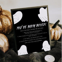 Du har blivit Booed Boo Grupp Game Sign Poster