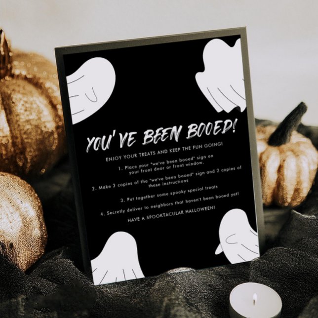 Du har blivit Booed Boo Grupp Game Sign Poster (Skapare uppladdad)