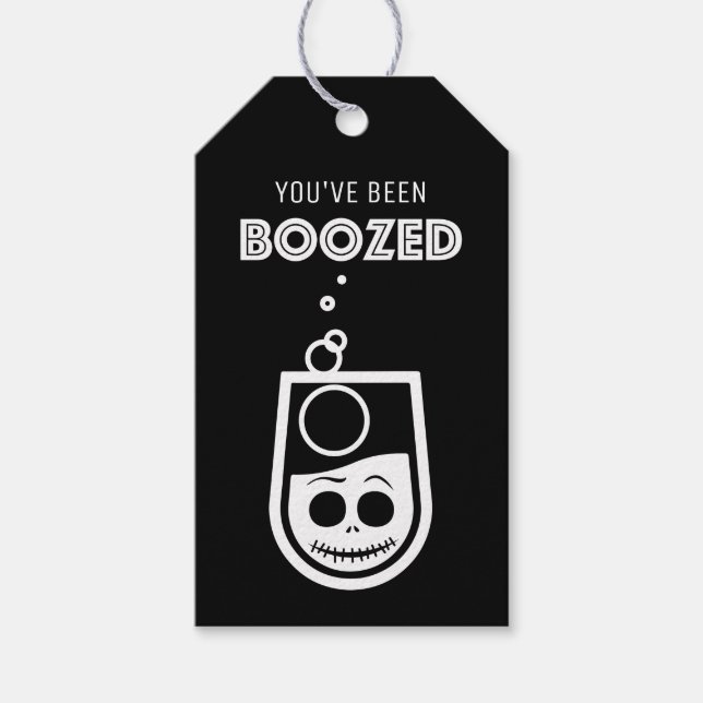 Du har blivit BOOZED! Presentetikett (Framsidan)