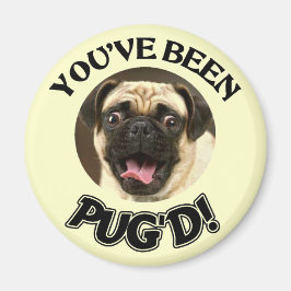 DU HAR BLIVIT BRA! - FUNNY PUG HUND MAGNET