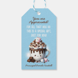 Du har blivit mullig Cute Hett Cocoa Clip Art Presentetikett