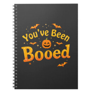 Du har blivit påkörd på Spooky Pumpkin Halloween Anteckningsbok