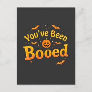 Du har blivit påkörd på Spooky Pumpkin Halloween Vykort