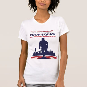 Du har blivit skriven i Poop Squad - Baby Reveal T Shirt