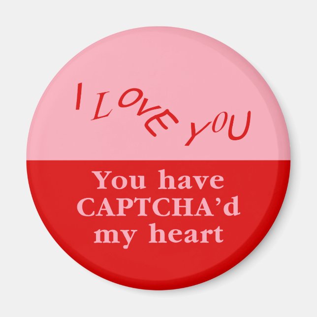 Du har Captcha mitt hjärta Magnet (Framsidan)