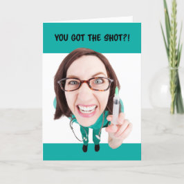 Du Har Coronavirus Vaccine Sarcastic Gratulerar Helgkort