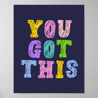 Du Har den här Dream Big Kids Nursery Art Poster