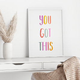 Du Har den här färgstarka inspirationsofferten Poster