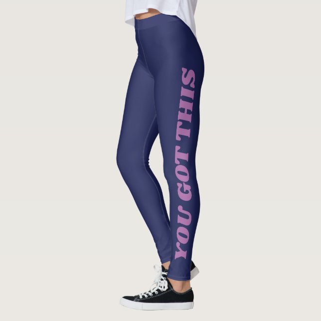 Du Har den här inspirationsincitattypografin Leggings (Vänster)
