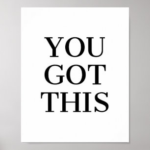 Du Har den här inspirerande offerten Poster