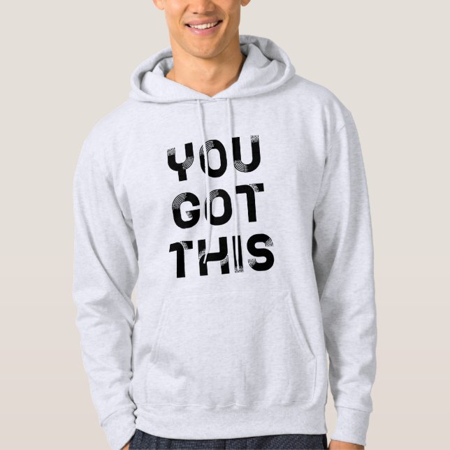 Du har den här manarna för svart teckensnitt hoodie (Framsida)