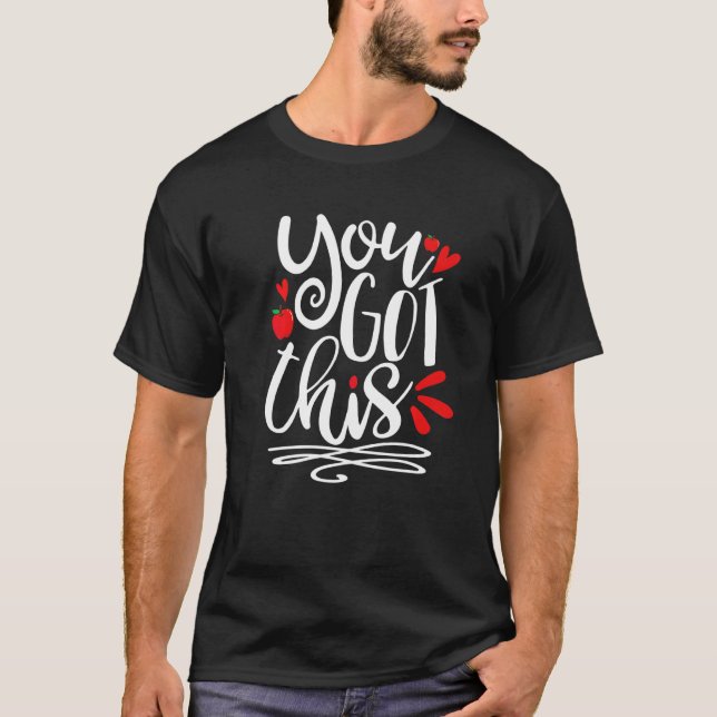 Du Har den här testdagen Sten testdagen Läraren T Shirt (Framsida)
