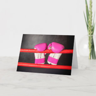Du Har den här uppmuntrande Rosan Boxing-handskar Kort