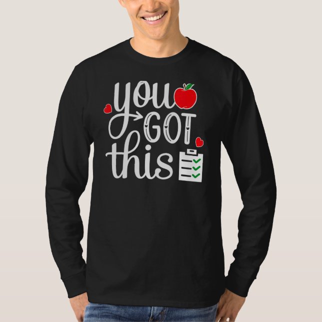 Du Har den sista dagen för skolläraren Student Te T Shirt (Framsida)