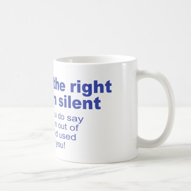 Du har den tysta rakt till återstå kaffemugg (Höger)