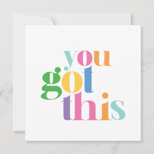 Du Har Denna Färgglada Uppmuntran Inspirerande Kort
