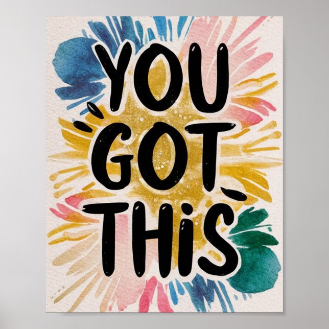 Du Har denna färgstarka inspirationspenna Poster (Framsidan)