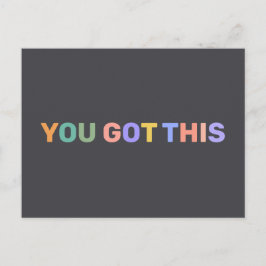 Du Har denna moderna inspirerande citattecken Anpa Vykort