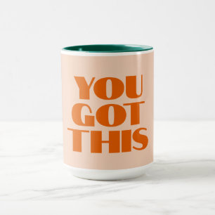 Du har Denna Rosa Red Calligraphy Mugg