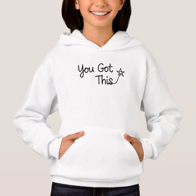 "Du Har det här" Motiv Star-design T Shirt (Framsida)