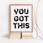 Du har det här poster<br><div class="desc">Du har det här,  ord som är motiverat för den här typografin poster.</div>