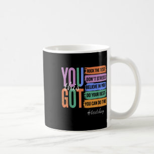 Du Har det här Stressar inte Sten testdagen Kaffemugg