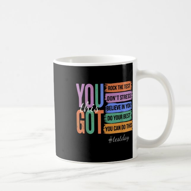 Du Har det här Stressar inte Sten testdagen Kaffemugg (Höger)
