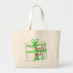 Du Har Det Roligt Jul Slogan Påstående Jumbo Tygkasse