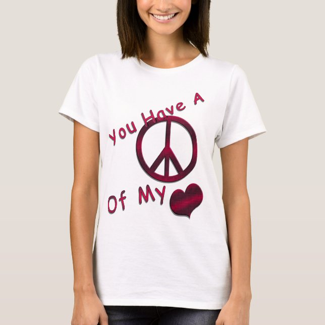 Du har en fred i mitt hjärta tee (Framsida)