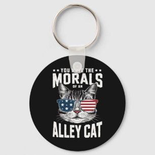 Du har en gatkatts moral Funny joke  Nyckelring
