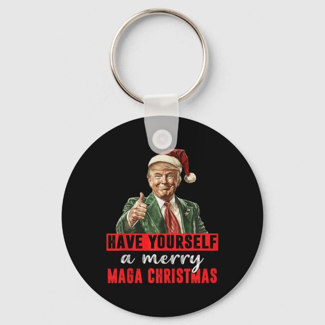 Du har en God jul-slump Kristus Nyckelring (Framsida)