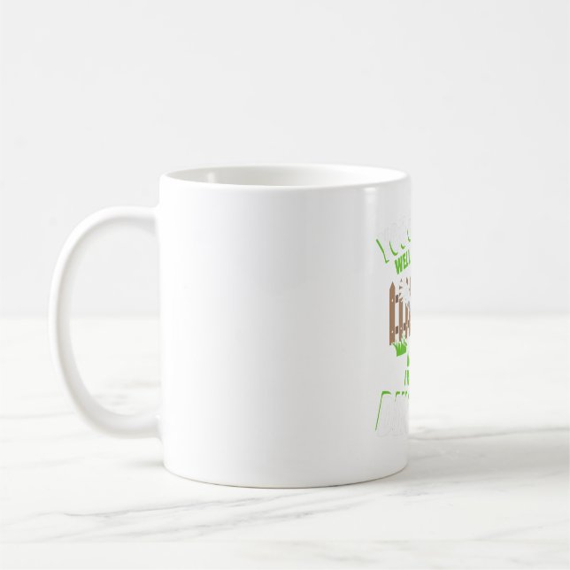 Du Har en Hund väl som Cute I Raise Tiny Dinosau Kaffemugg (Vänster)