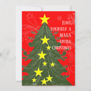 Du har en liten julpatriotisk MAGA Julkort