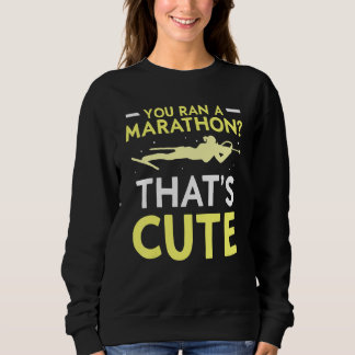Du har en maraton som är Cute Sports Biathlon Bia T Shirt