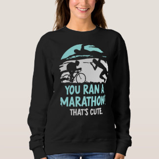 Du har en maraton som är Cute Triathlete Triathlo T Shirt