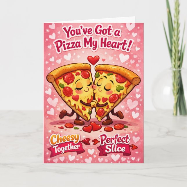 Du Har En Pizza Min Hjärta Roligt  Kort (Framsida)
