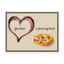 Du har en pizza mitt hjärta Valentine
