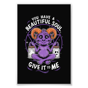 Du har en vacker själ satanisk Baphomet Fototryck