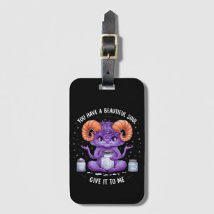 Du har en vacker sol Satanic Baphomet Bagagebricka