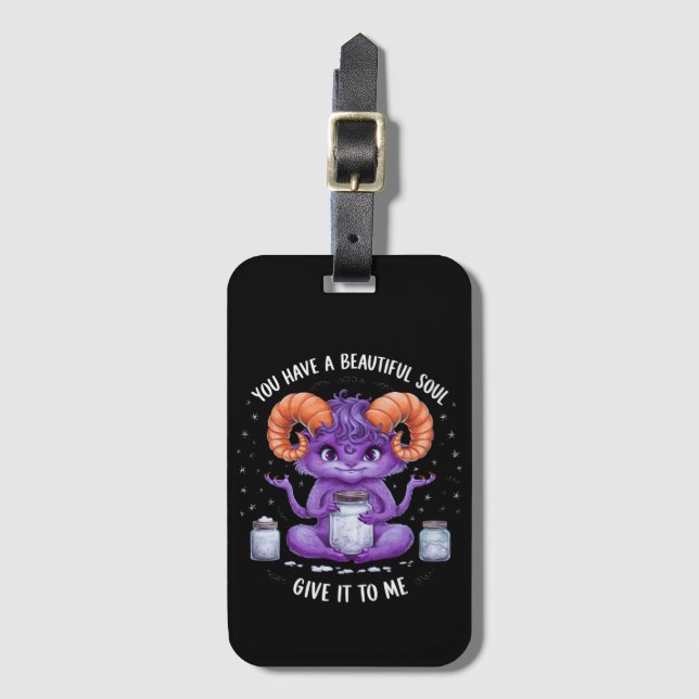 Du har en vacker sol Satanic Baphomet Bagagebricka (Framsida vertikal)