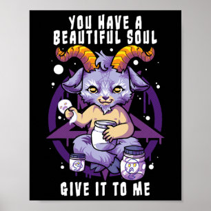 Du har en vacker sol Satanic Baphomet Hallowed Poster
