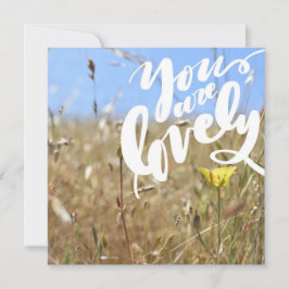 Du har ett vackert kort