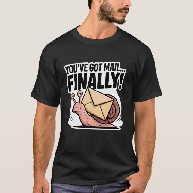 Du har fått mail äntligen t shirt (Framsida)