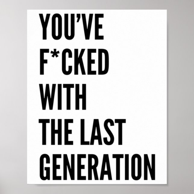 Du har fjällat med förra Generation-märket Poster (Framsidan)